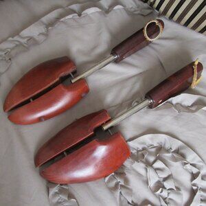 vintage wooden shoe trees